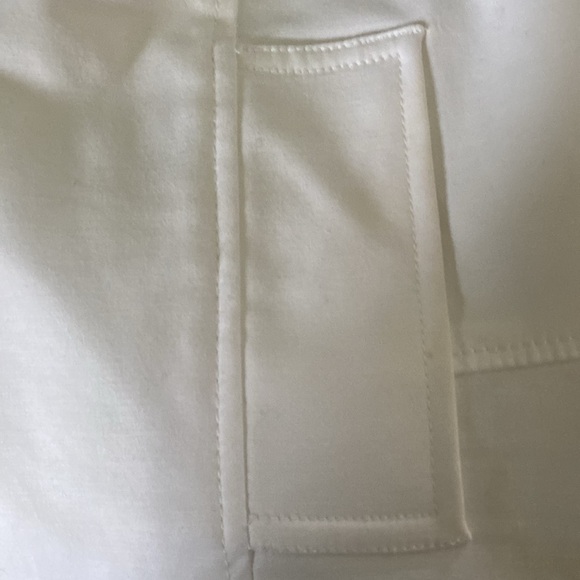Rafaella Sz L white jacket button front two side pockets - Picture 6 of 7